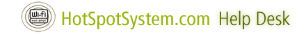 HotSpotSystem.com Help Desk